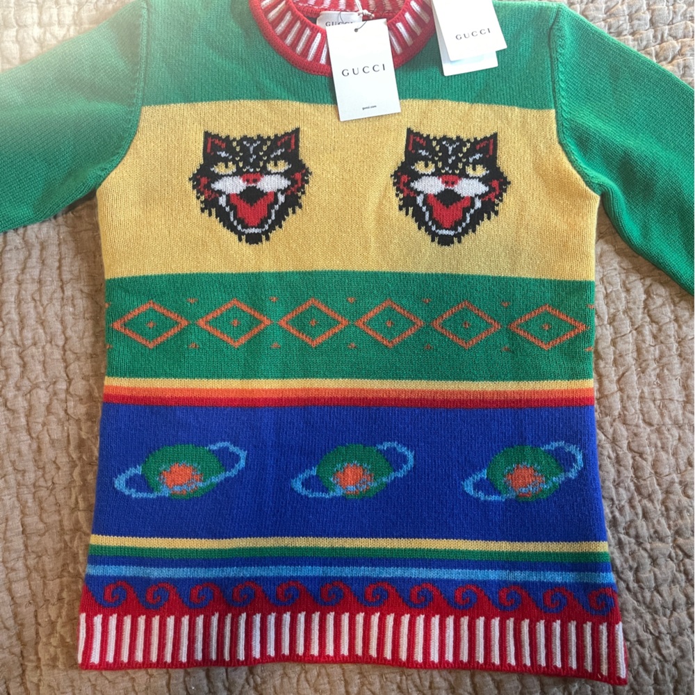 NWT Gucci kids sweater - size 12 or men’s XS/woman’s S